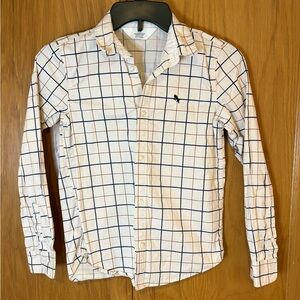 H&M Button Down Shirt LS Boys Size 10